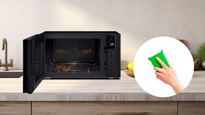 Как убрать запах из микроволновой печи