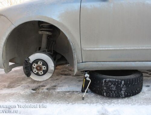 Замена стойки стабилизатора Фольксваген Пассат Б6, B7, Шкода Суперб