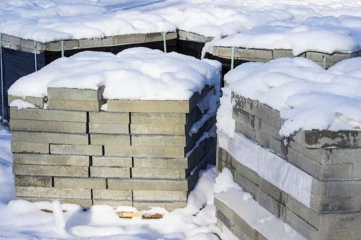 Технология кладки газоблока на клей зимой